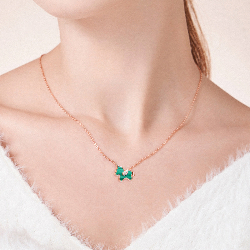 Small Green Horse Necklace